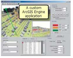 Example of a custom ArcGIS Engine application